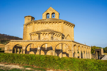 Santa Maria de Eunate church , porticoed gallery, 12th century, Ilzarbe ValleyNavarra, Spain12th century, Ilzarbe Valley, Navarra, Spain 12th century, Ilzarbe Valley, Navarra, Spain
