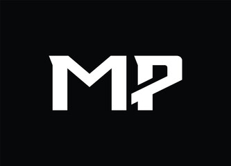 MP letter logo and monogram logo
