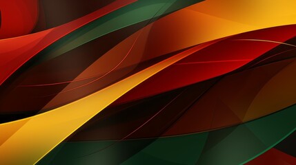 Black History Month or Juneteenth wallpaper, digital background in red, yellow and green