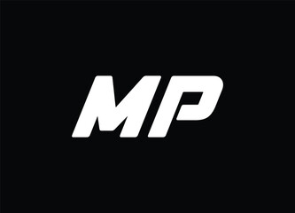 MP letter logo and monogram logo
