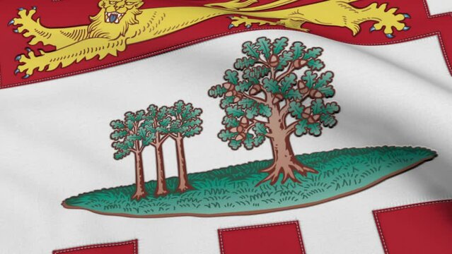 Prince Edward Island Flag Loop Background