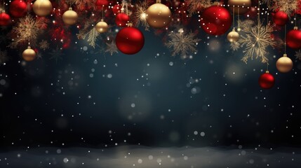 Obraz na płótnie Canvas Merry Christmas and happy New Year background.
