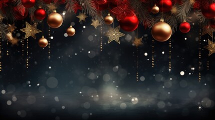 Obraz na płótnie Canvas Merry Christmas and happy New Year background.