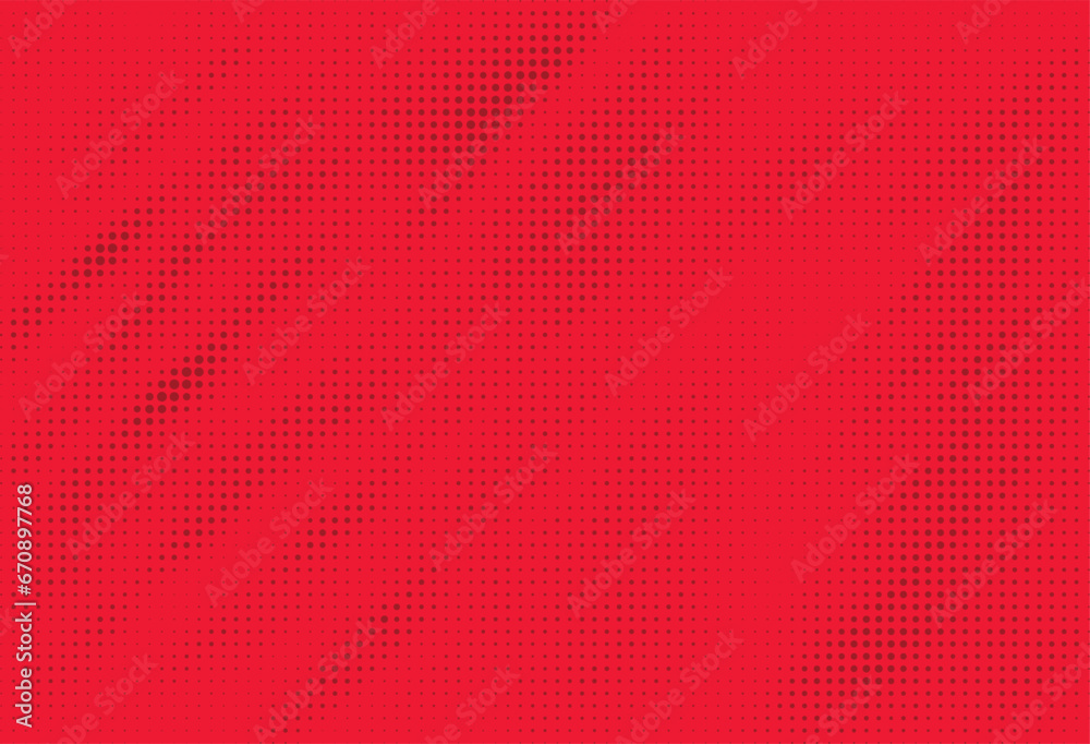 Poster Halftone background vector, abstract backdrop design with two tone pattern and copy space for edit your content	