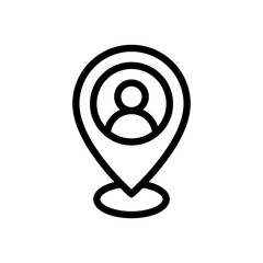 location line icon