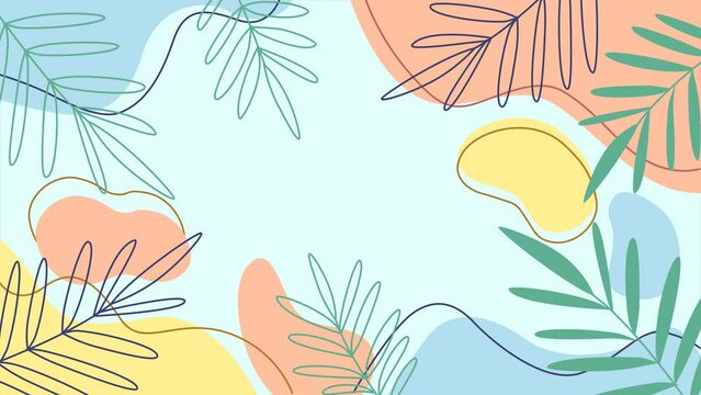animated floral background video 