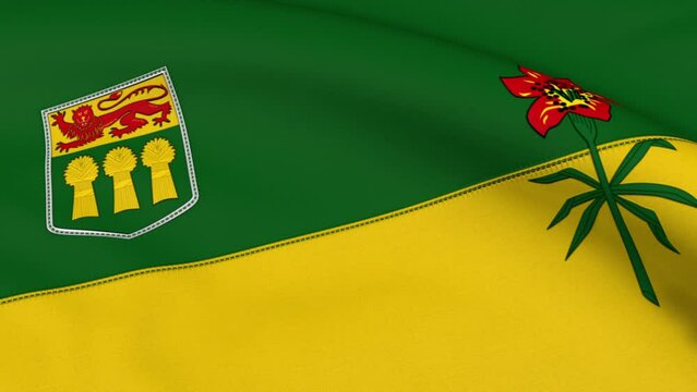 Saskatchewan Flag Loop Background