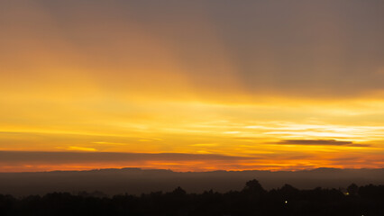 Fototapeta premium Beautiful sky at sunset, concept of beauty of nature at sunset