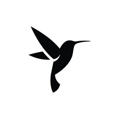 hummingbird logo vector icon illustration