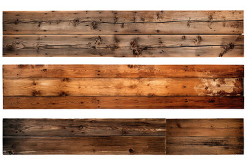 A Wooden Planks Cut Out , Transparent PNG Texture for Creative DIY Projects.