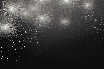 New Year's Eve background design with fireworks with empty copy space