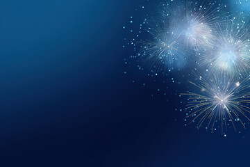 New Year's Eve background design with fireworks with empty copy space