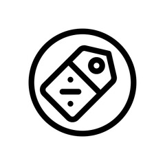 price tag line icon
