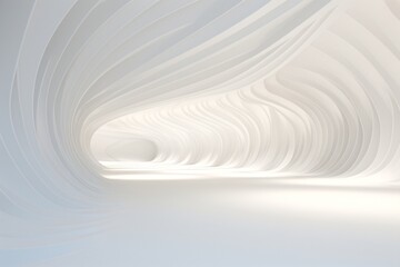 Obraz premium White theme interior design