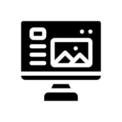 landing page glyph icon