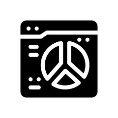 pie chart glyph icon