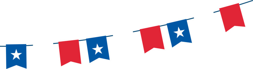 independence usa pendant flag