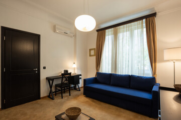 Interior of a living room interior in rental apartment