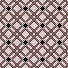 Art deco Seamless Pattern. Retro line art texture. Vector Illustration of Stylish Geometric Background