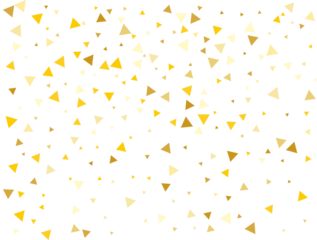 Christmas Golden Triangular Confetti