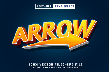 Arrow Editable Text Effect - obrazy, fototapety, plakaty
