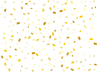 Raining Golden Rectangular Confetti