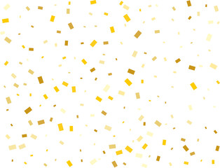 Raining Golden Rectangular Confetti