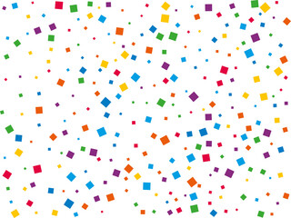Rainbow Square Confetti