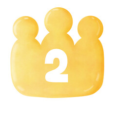 crown with numbers 2