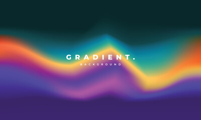 Colorful wavy and fluid gradient mesh background. Soft color gradation backdrop. Suitable for poster, banner, cover, presentation, wallpaper brochure, card, flyer, or leaflet. - obrazy, fototapety, plakaty