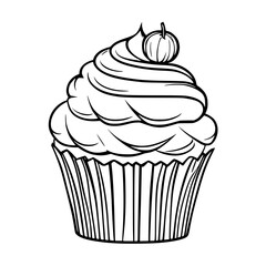 cupcake vector illustration