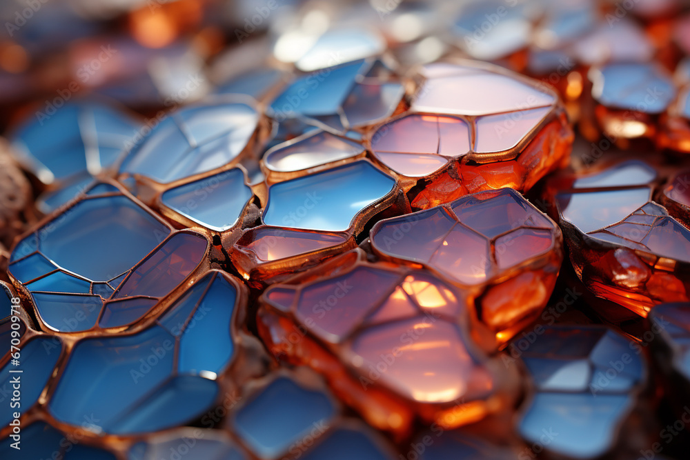 Fototapete a close-up image of the intricate salt patterns formed on the surface of the uyuni salt lake.