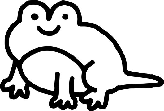 recommend clip art: froglet doodle line