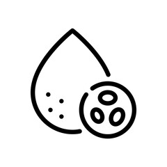 blood test line icon