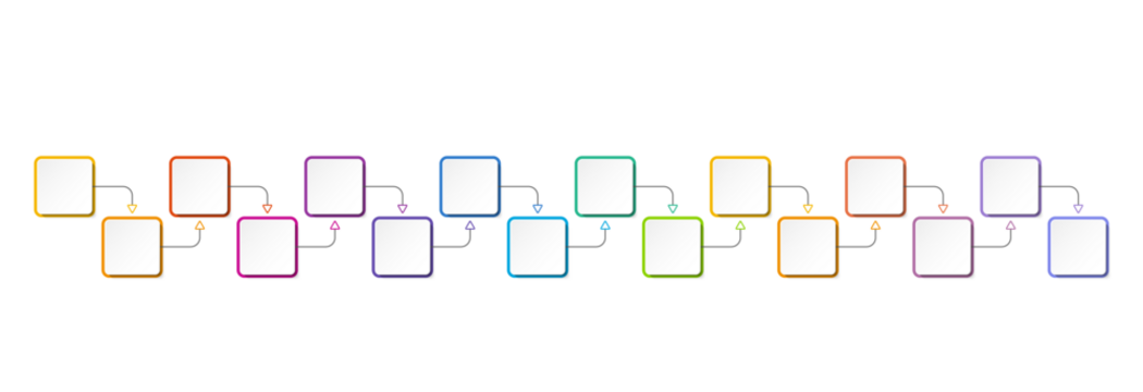 Infographic process design 16 options or steps.