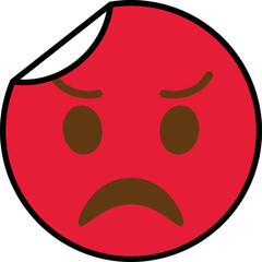 very angry sticker emoji icon