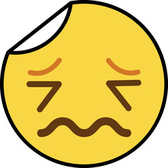 nauseous sticker emoji icon