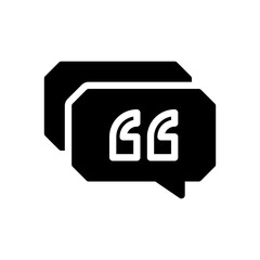 quotation glyph icon