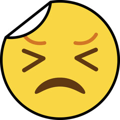 feeling sick sticker emoji icon