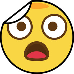 stunned sticker emoji icon