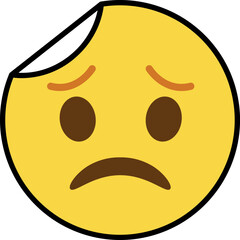 frustrated sticker emoji icon