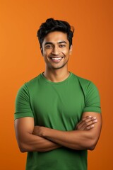 Modern Indian man, student, IT specialist