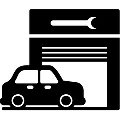 Car Repair Shop Icon