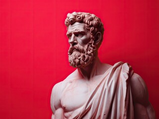 Ancient Greek sculpture, statue of a philosophical figure