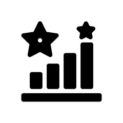 bar chart glyph icon