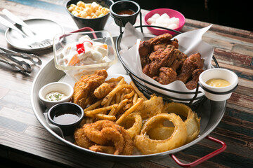 Fried Chicken & potato
