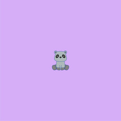 cute animal vector panda