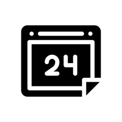 calendar glyph icon