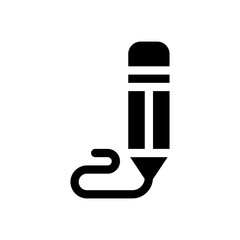 pencil glyph icon