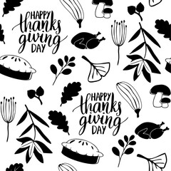 Thanksfiving pattern. Hq vector for web and print use.